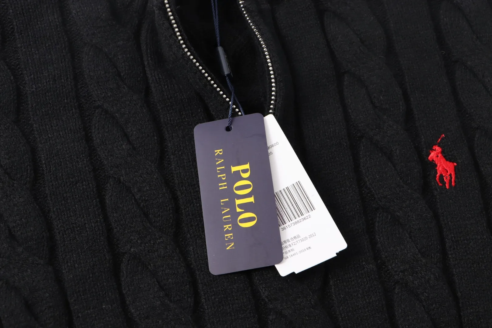 P230 RALPH LAUREN Ralph Lauren seven-color classic small label embroidered stand-collar long-sleeved half-zip knitted sweater tops for men and women seven colors Color: black white gray royal blue pink sky blue khaki code number: S M L XL material: cotton